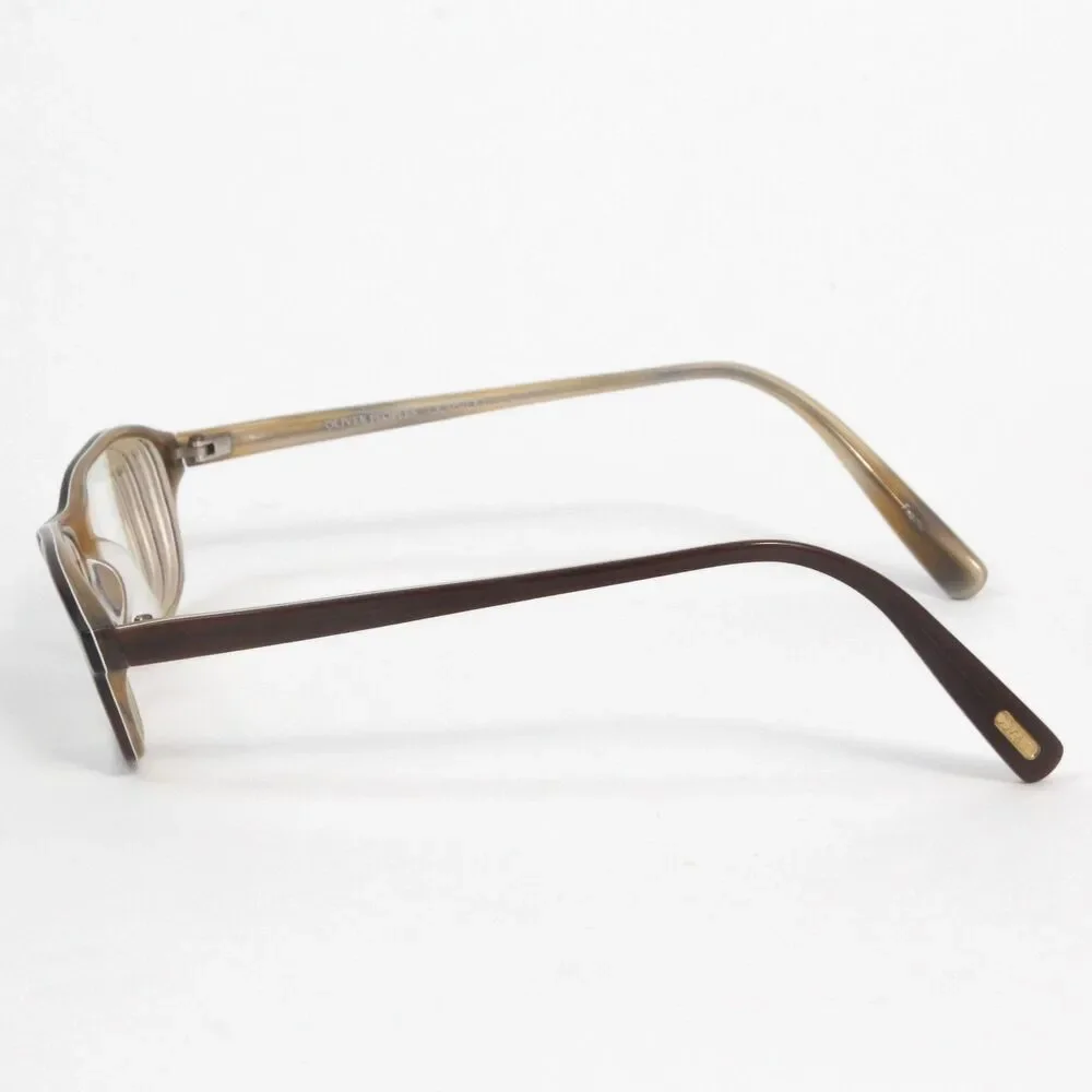 Oliver Peoples Hamilton Eyeglasses Frames Brown Acetate Rectangular 47.5-18-140